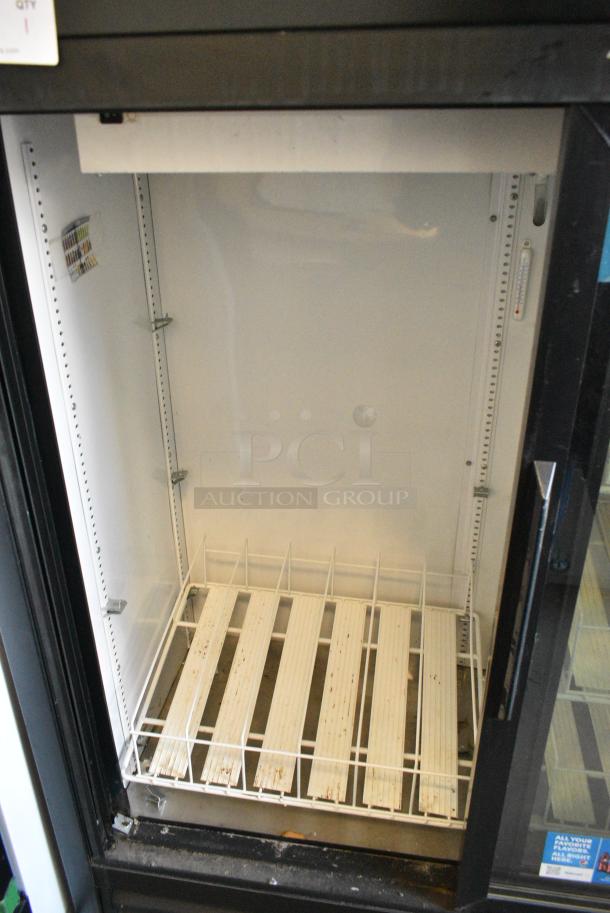 2017 True GDM-41SL-54-HC-LD Metal Commercial 2 Door Reach In Cooler Merchandiser w/ Poly Coated Racks. 115 Volts, 1 Phase. Tested and Working! - Image 3 of 5