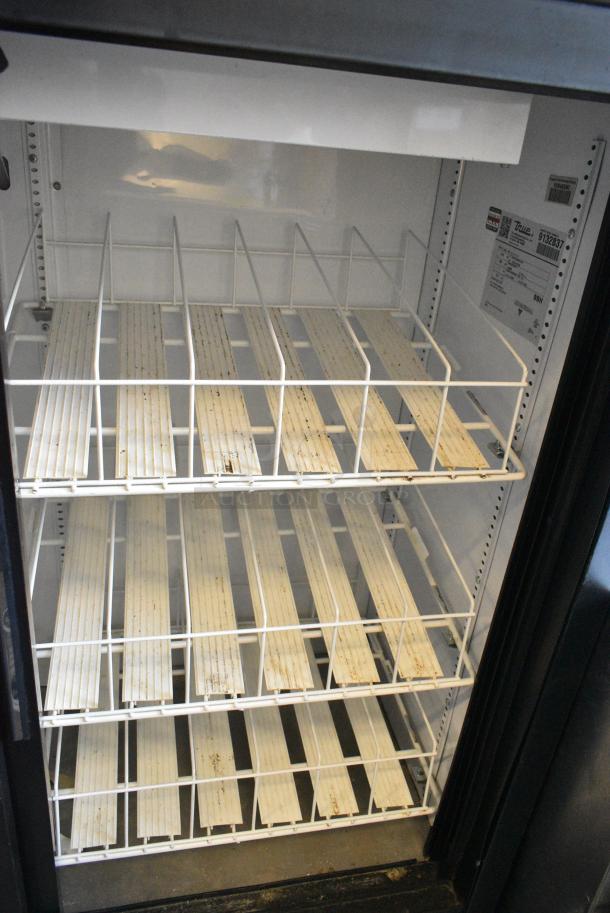 2017 True GDM-41SL-54-HC-LD Metal Commercial 2 Door Reach In Cooler Merchandiser w/ Poly Coated Racks. 115 Volts, 1 Phase. Tested and Working! - Image 4 of 5