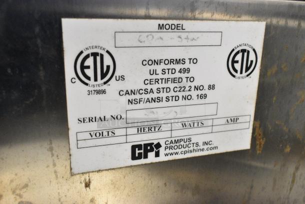 CPI CDM-STAR Metal Commercial Countertop Cutlery Dryer/Polisher. Tested and Working! - Image 4 of 4