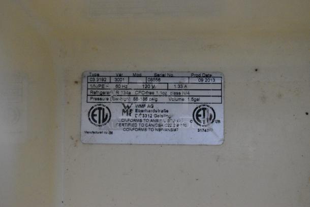 WMF Metal Countertop Cooler. 120 Volts, 1 Phase. Tested and Working! - Image 3 of 3