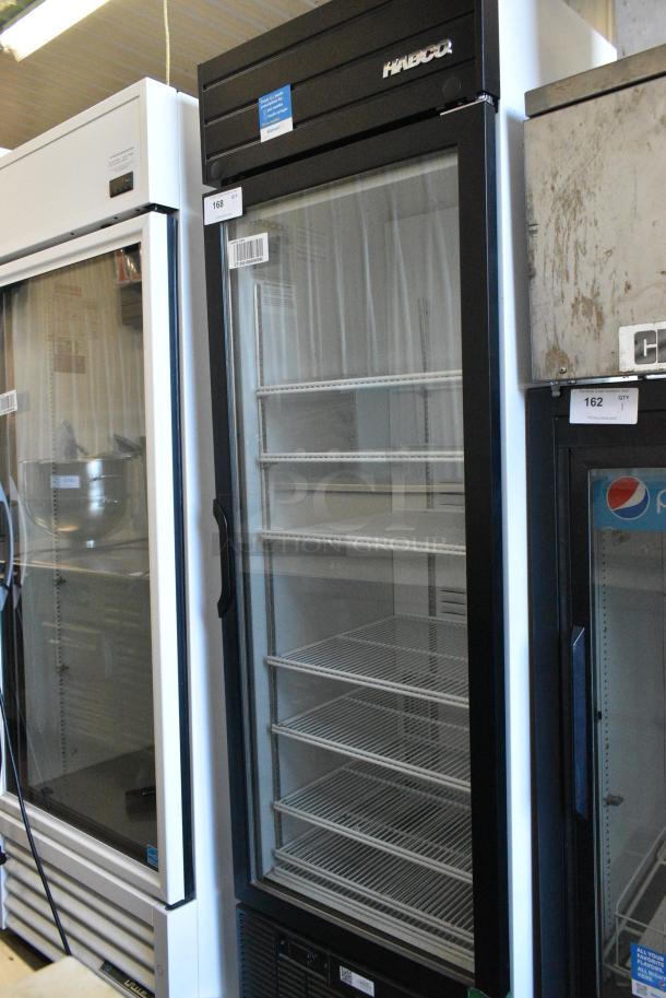 2019 Habco SE18 Metal Commercial Single Door Reach In Cooler Merchandiser w/ Poly Coated Racks. 115 Volts, 1 Phase. Tested and Working! - Image 1 of 4