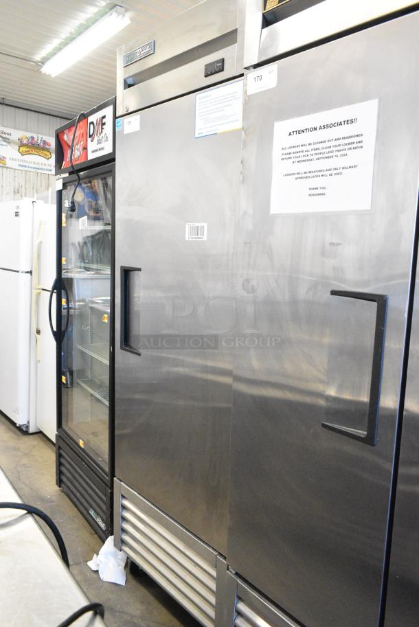 2021 True T-23-HC Stainless Steel Commercial Single Door Reach In Cooler w/ Poly Coated Racks on Commercial Casters. 115 Volts, 1 Phase. Tested and Working! - Image 2 of 7