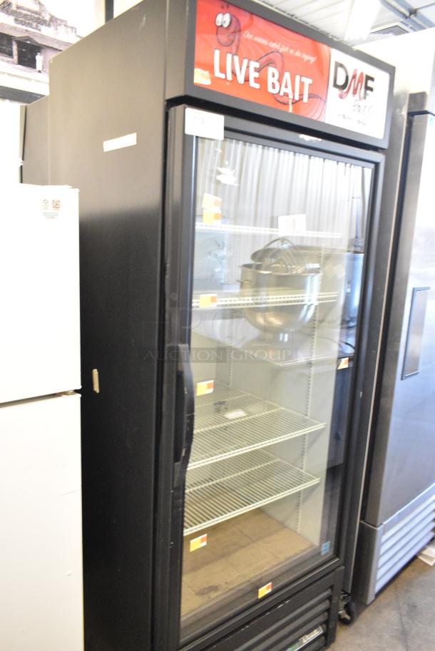 2019 True GDM-26-HC Metal Commercial Single Door Reach In Cooler Merchandiser w/ Poly Coated Racks. 115 Volts, 1 Phase. Tested and Powers On But Does Not Get Cold; Appears To Need More Freon - Image 1 of 4