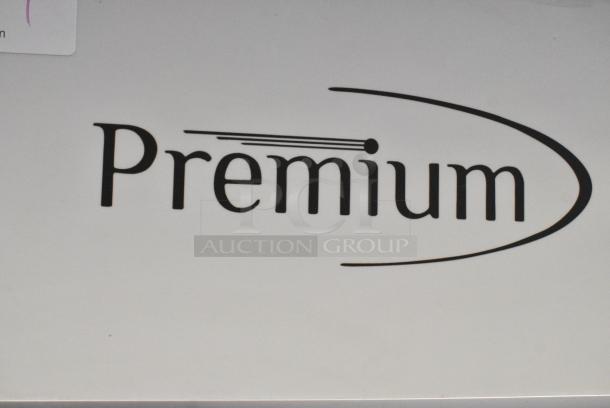 Premium PRF90DXS Metal Commercial Single Door Reach In Cooler Merchandiser w/ Poly Coated Racks. 115 Volts, 1 Phase. Tested and Powers On But Does Not Get Cold - Image 2 of 4
