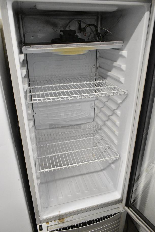 Premium PRF90DXS Metal Commercial Single Door Reach In Cooler Merchandiser w/ Poly Coated Racks. 115 Volts, 1 Phase. Tested and Powers On But Does Not Get Cold - Image 3 of 4