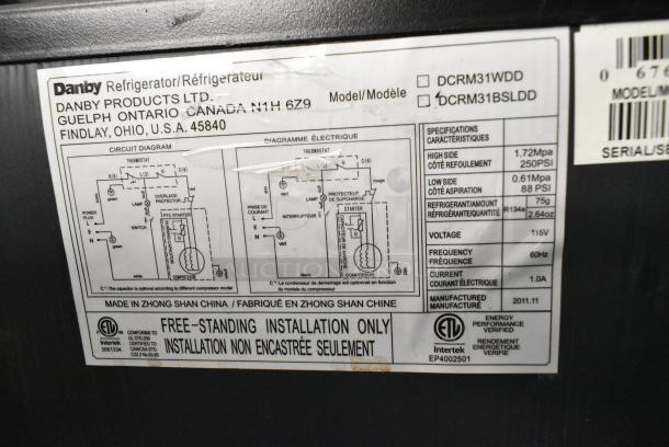 Danby DCRM31BSLDD Mini Cooler w/ Freezer. 115 Volts, 1 Phase. Tested and Powers On But Does Not Get Cold - Image 7 of 7