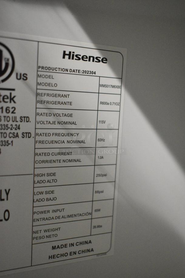 Hisense WMS017M6XBE Mini Cooler. 115 Volts, 1 Phase. Tested and Working! - Image 5 of 5