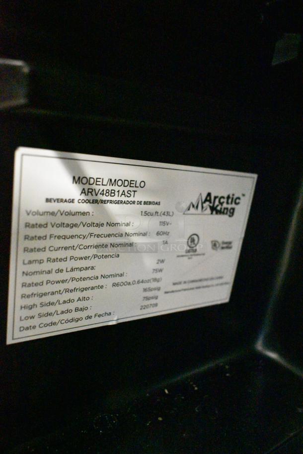 Arctic King ARV48B1AST Mini Cooler Merchandiser. 115 Volts, 1 Phase. Tested and Powers On But Does Not Get Cold - Image 4 of 4