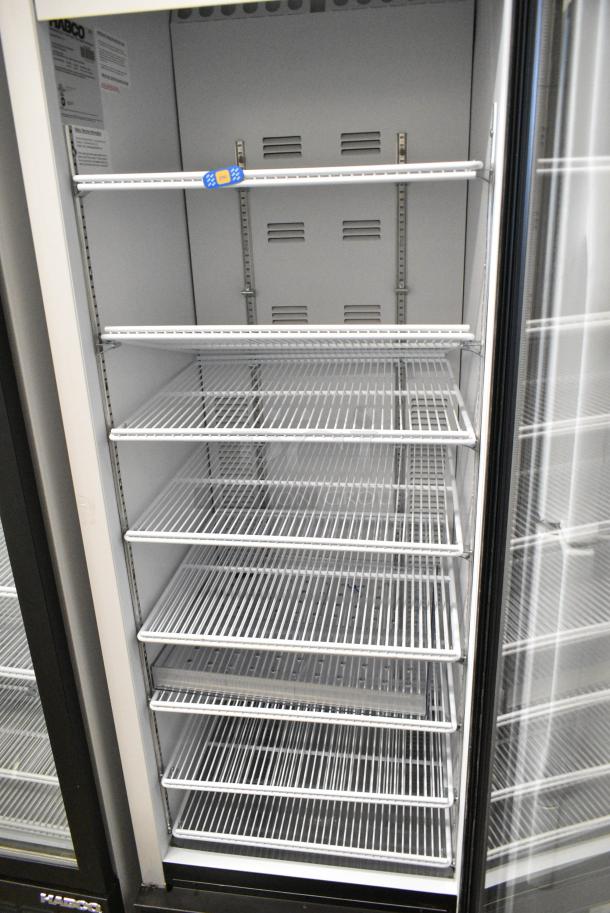 2019 Habco SE18 Metal Commercial Single Door Reach In Cooler Merchandiser w/ Poly Coated Racks. 115 Volts, 1 Phase. Tested and Working! - Image 3 of 4