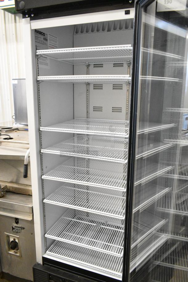 2019 Habco SE18 Metal Commercial Single Door Reach In Cooler Merchandiser w/ Poly Coated Racks. 115 Volts, 1 Phase. Tested and Working! - Image 3 of 4