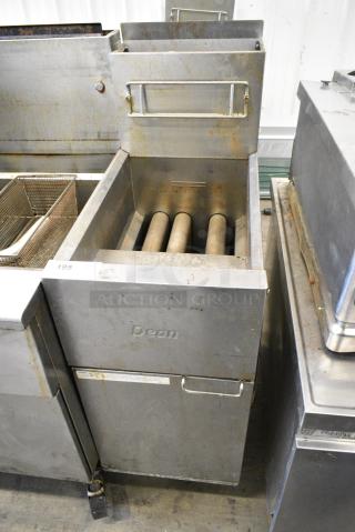 2018 Dean SR42GN Stainless Steel Commercial Floor Style Natural Gas Powered Deep Fat Fryer. 105,000 BTU.