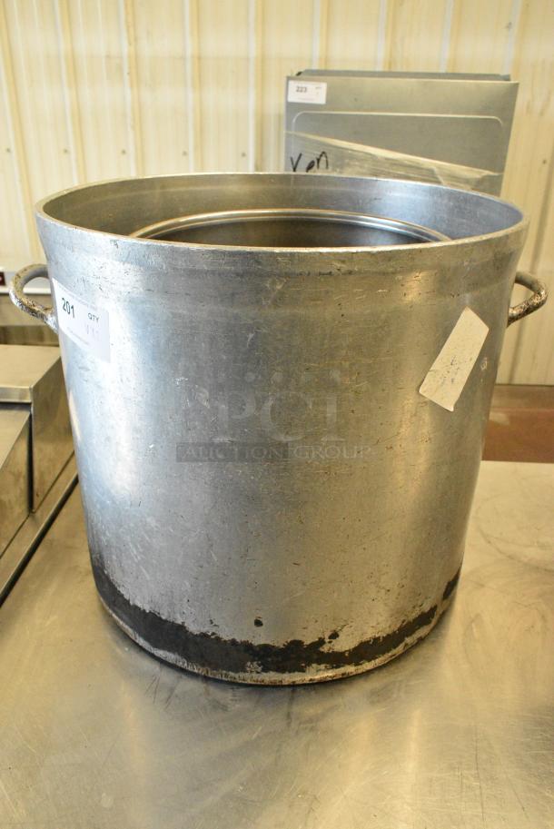 2 Various Metal Stock Pots. 2 Times Your Bid! - Image 2 of 6