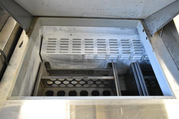 Continental SW72-30M Stainless Steel Commercial Sandwich Salad Prep Table Bain Marie Mega Top w/ 6 Drawers. 115 Volts, 1 Phase. Tested and Working! - Image 3 of 11