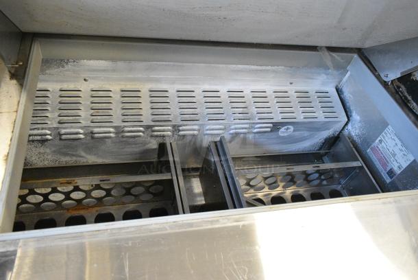 Continental SW72-30M Stainless Steel Commercial Sandwich Salad Prep Table Bain Marie Mega Top w/ 6 Drawers. 115 Volts, 1 Phase. Tested and Working! - Image 4 of 11