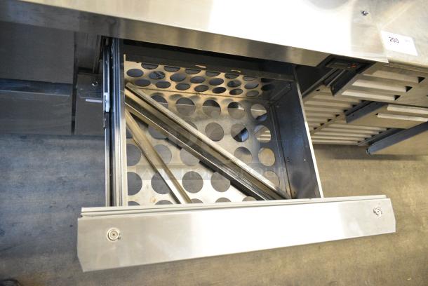 Continental SW72-30M Stainless Steel Commercial Sandwich Salad Prep Table Bain Marie Mega Top w/ 6 Drawers. 115 Volts, 1 Phase. Tested and Working! - Image 5 of 11