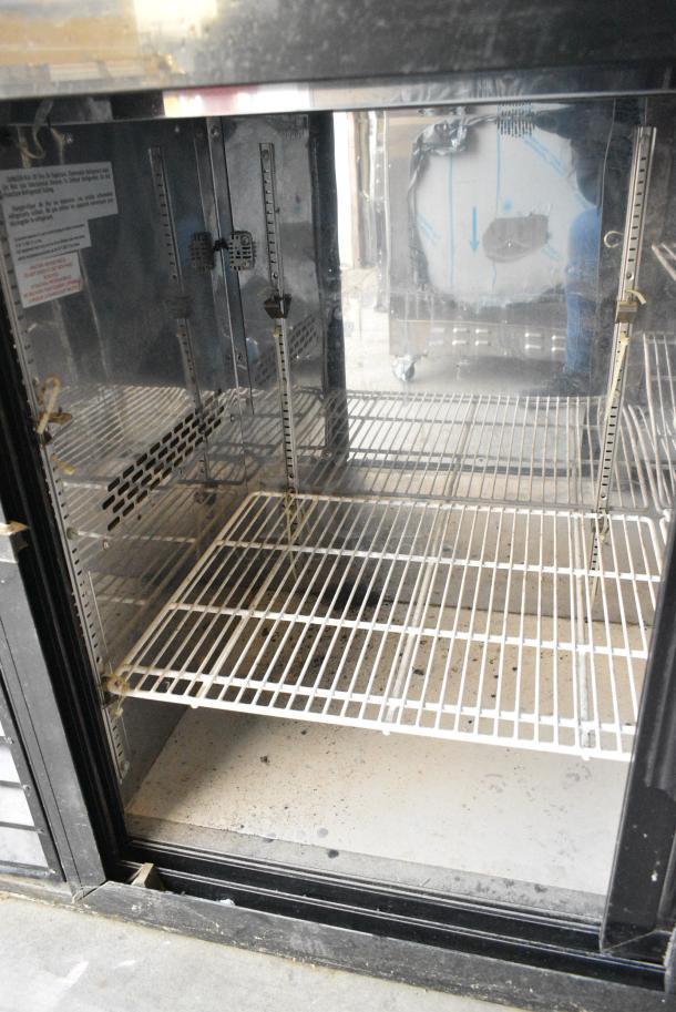 Empura EKBB60-2G-24SD Stainless Steel Commercial 2 Door Back Bar Cooler Merchandiser. 115 Volts, 1 Phase. Tested and Working! - Image 3 of 5
