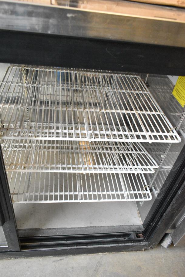 Empura EKBB60-2G-24SD Stainless Steel Commercial 2 Door Back Bar Cooler Merchandiser. 115 Volts, 1 Phase. Tested and Working! - Image 4 of 5