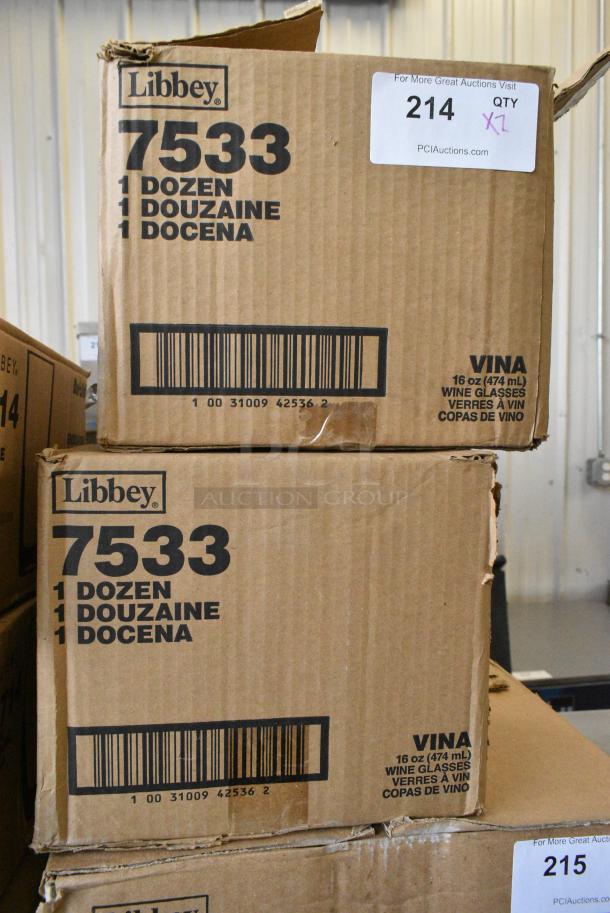 2 Boxes of Libbey 7533 Vina 16 oz Wine Glasses. 2 Times Your Bid! - Image 2 of 2