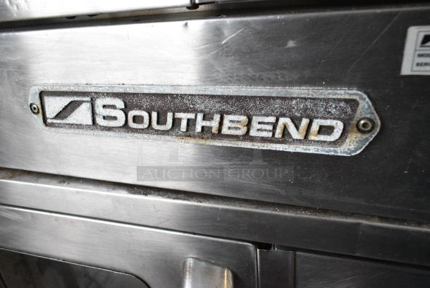 2 Southbend SilverStar SLGS/22SC Stainless Steel Commercial Natural Gas Powered Full Size Convection Oven w/ View Through Doors, Metal Oven Racks and Thermostatic Controls on Commercial Casters. 2 Times Your Bid! - Image 2 of 7