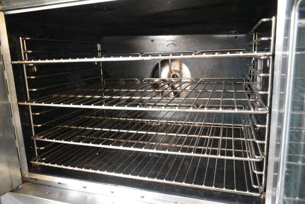 2 Southbend SilverStar SLGS/22SC Stainless Steel Commercial Natural Gas Powered Full Size Convection Oven w/ View Through Doors, Metal Oven Racks and Thermostatic Controls on Commercial Casters. 2 Times Your Bid! - Image 4 of 7