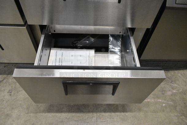 Everest ETBR2-D4 Stainless Steel Commercial 4 Drawer Undercounter Cooler on Commercial Casters. 115 Volts, 1 Phase. Tested and Working! - Image 7 of 8