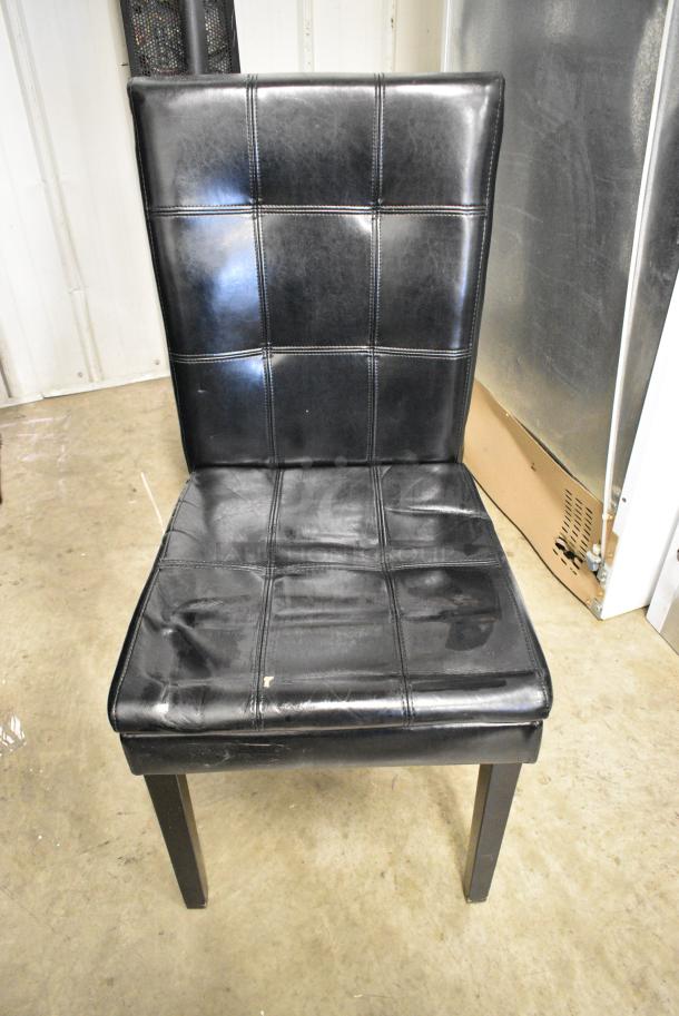 19 Black Dining Height Chair. 19 Times Your Bid! - Image 1 of 5