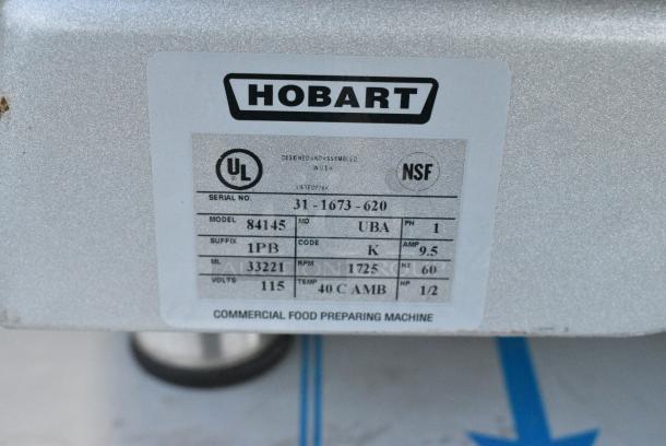 BRAND NEW SCRATCH AND DENT! 2024 Hobart 84145 Metal Commercial Countertop Buffalo Chopper w/ Power Hub. 115 Volts, 1 Phase. - Image 5 of 5