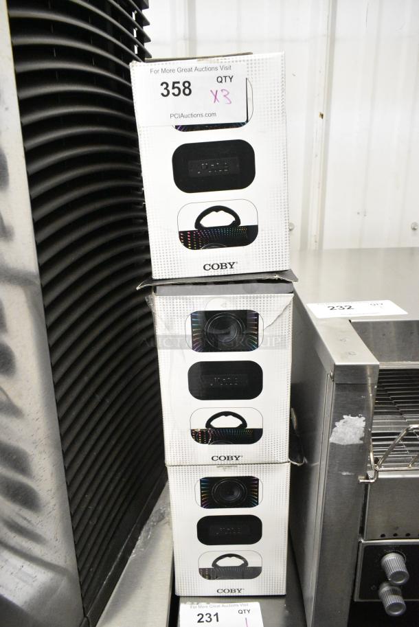 3 BRAND NEW SCRATCH AND DENT! Coby CSBT-408 Bluetooth Speaker. 3 Times Your Bid! - Image 2 of 4