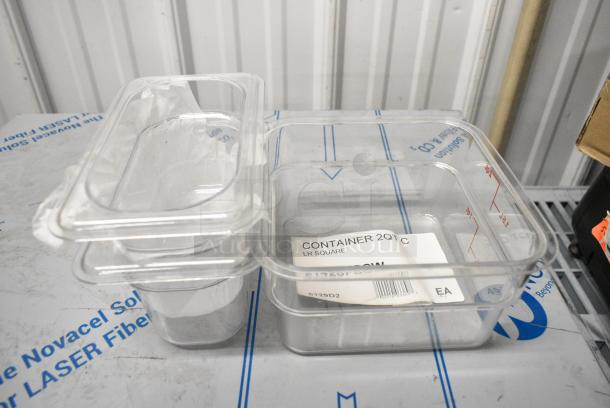 8 Various Items Including 2142SFSCW 2 Quart Container, 27140379 Pastry Brush, 407KRMAG24 Choice Rack Knife Magnet Strip, Choice 40720155RD Red Cutting Board, Choice 40720155BL Blue Cutting Board, Poly Bus Bin. 8 Times Your Bid! - Image 4 of 12