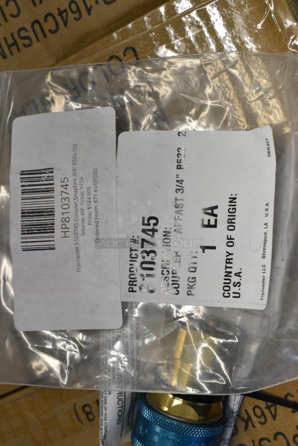 4 Various Items Including HP2002946500 Hobart 00-294650-004-2 Timer, HP8103745 Frymaster 8103745 Coupler, Snapfast 3/4" B533-2/3, Blower Fan. 4 Times Your Bid! - Image 8 of 10