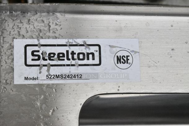 BRAND NEW SCRATCH AND DENT! Steelton 522MS242412 24" x 24" x 12" 16 Gauge 304 Stainless Steel One Compartment Floor Mop Sink - Image 3 of 3