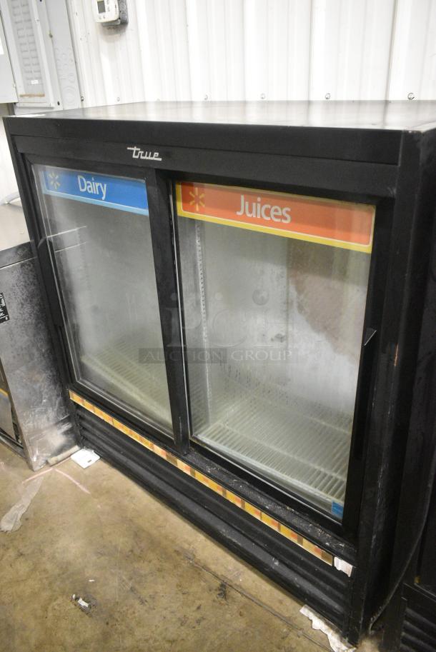 2018 True GDM-41SL-48-HC-LD Metal Commercial 2 Door Reach In Cooler Merchandiser w/ Poly Coated Racks. 115 Volts, 1 Phase. Tested and Working! - Image 1 of 7