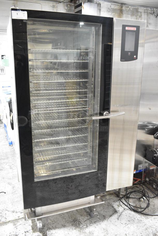 BRAND NEW! 2021 Blodgett BCT 202 Stainless Steel Commercial Natural Gas Powered Roll In Rack Full Size Combi Convection Oven w/ Rack and Touchscreen Control. - Image 1 of 8
