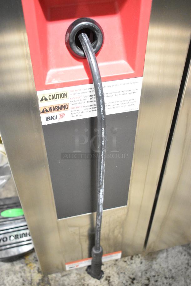 BRAND NEW! BKI AETG202R Stainless Steel Commercial Propane Gas Powered Roll In Rack Combi Convection Oven w/ Metal Pan Rack. - Image 3 of 6