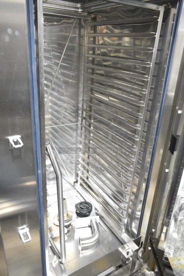 BRAND NEW! BKI AETG202R Stainless Steel Commercial Propane Gas Powered Roll In Rack Combi Convection Oven w/ Metal Pan Rack. - Image 4 of 6