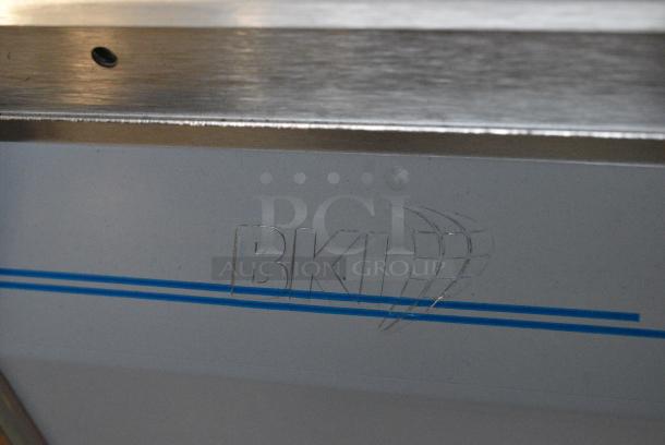 BRAND NEW! 2016 BKI HSS4-2TSQ Stainless Steel Commercial Floor Style 2 Tier Warming Display Case Merchandiser. 230 Volts, 1 Phase. - Image 3 of 4