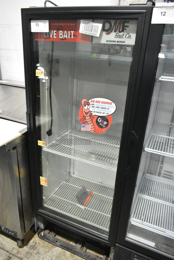 2017 True GDM-12-HC-LD Metal Commercial Single Door Reach In Cooler Merchandiser w/ Poly Coated Racks. 115 Volts, 1 Phase. Tested and Working! - Image 1 of 4