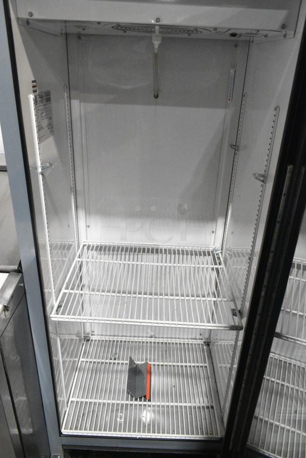 2017 True GDM-12-HC-LD Metal Commercial Single Door Reach In Cooler Merchandiser w/ Poly Coated Racks. 115 Volts, 1 Phase. Tested and Working! - Image 3 of 4