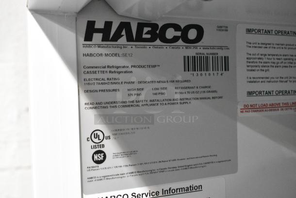 Habco SE12 Metal Commercial Single Door Reach In Cooler Merchandiser w/ Poly Coated Racks. 115 Volts, 1 Phase. Tested and Working! - Image 4 of 4