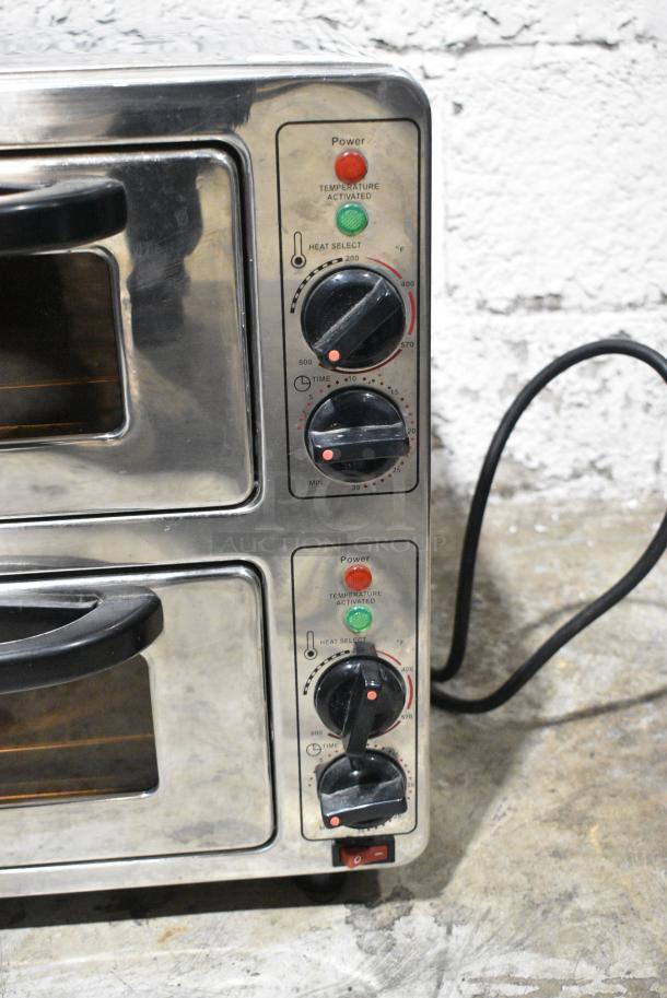 ToTo Concepts 6186 Metal Commercial Countertop Double Deck Toaster Oven. 120 Volts, 1 Phase. Tested and Working! - Image 2 of 5