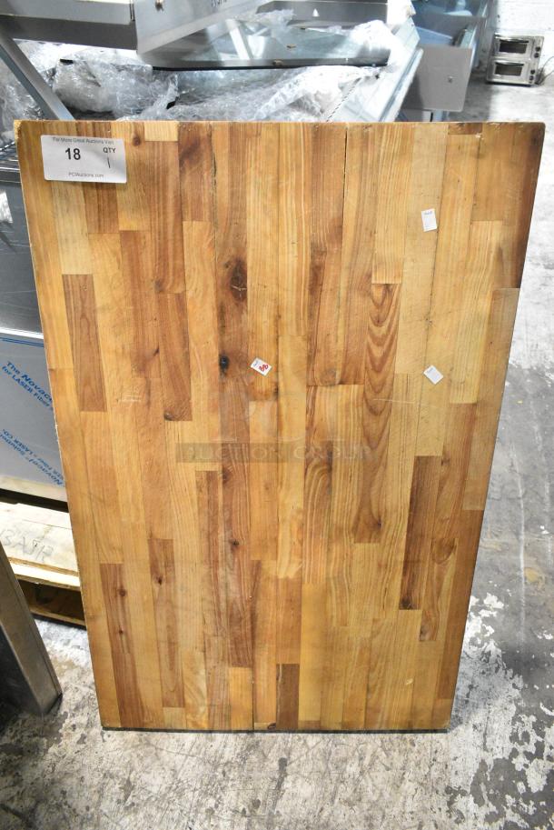 Wooden Butcher Block Tabletop. - Image 1 of 3