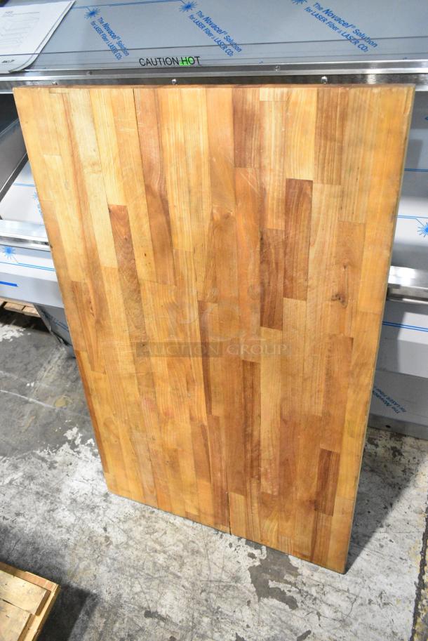 Wooden Butcher Block Tabletop. - Image 3 of 3
