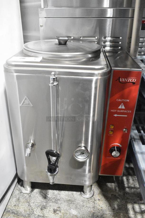 BRAND NEW SCRATCH AND DENT! 2024 Avantco 177HWD10 Stainless Steel 10 Gallon Bulk Hot Water Dispenser. 120 Volts, 1 Phase. - Image 1 of 6