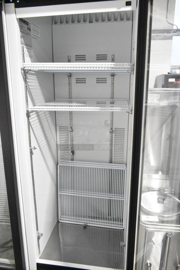 2019 Habco SE18 Metal Commercial Single Door Reach In Cooler Merchandiser w/ Poly Coated Racks. 115 Volts, 1 Phase. Tested and Powers On But Does Not Get Cold - Image 3 of 4