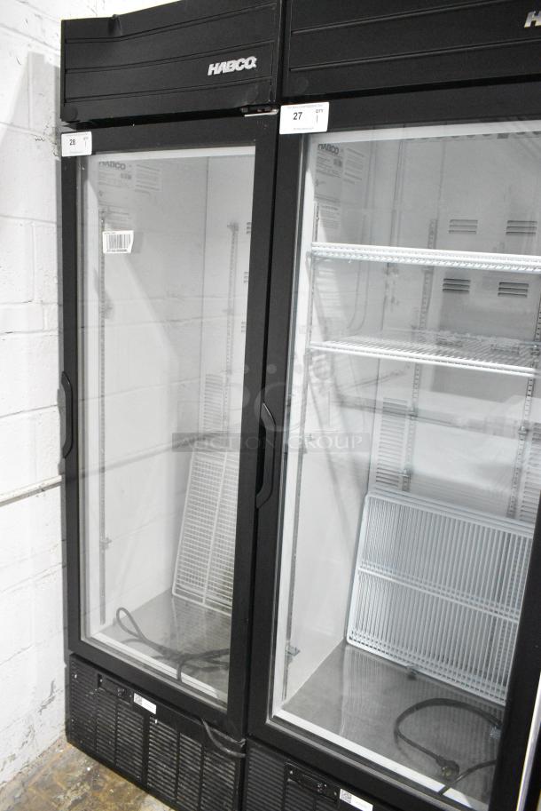 2019 Habco SE18 Metal Commercial Single Door Reach In Cooler Merchandiser w/ Poly Coated Racks. 115 Volts, 1 Phase. Tested and Powers On But Does Not Get Cold - Image 1 of 4