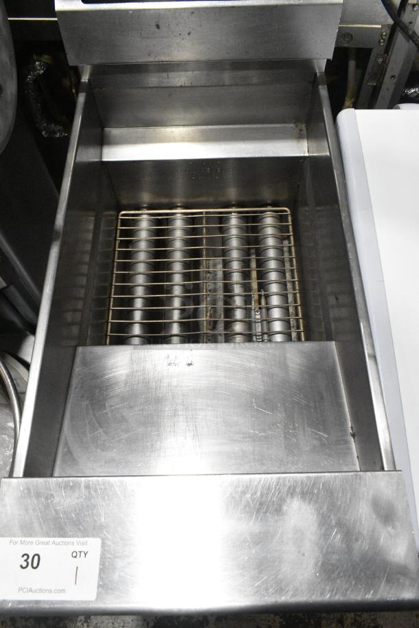 2017 Pitco Frialator SG14 Stainless Steel Commercial Floor Style Propane Gas Powered Deep Fat Fryer on Commercial Casters. 110,000 BTU. - Image 3 of 6