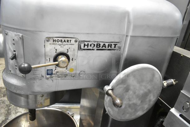 Hobart H-600 Metal Commercial Floor Style 60 Quart Planetary Dough Mixer w/ Stainless Steel Mixing Bowl and Dough Hook Attachment. 230 Volts, 1 Phase. - Image 4 of 6