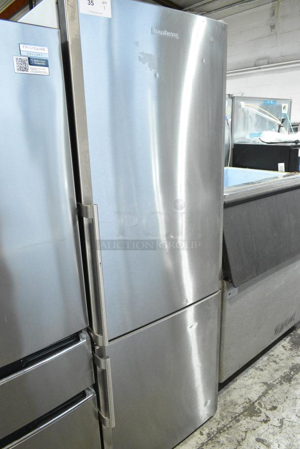 Blomberg Stainless Steel Cooler w/ Freezer. Tested and Working! - Image 1 of 5