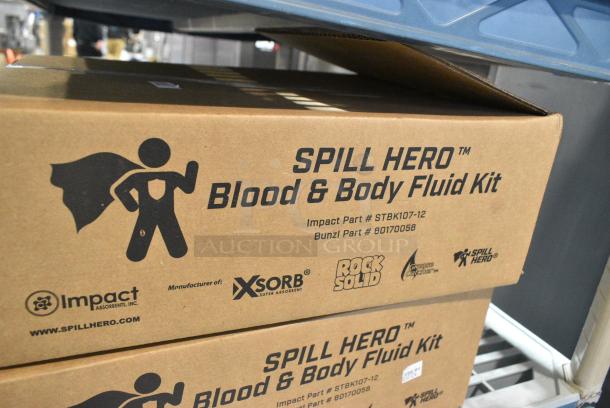2 BRAND NEW! Boxes of Spill Hero Blood & Body Fluid Kit. 2 Times Your Bid! - Image 2 of 2