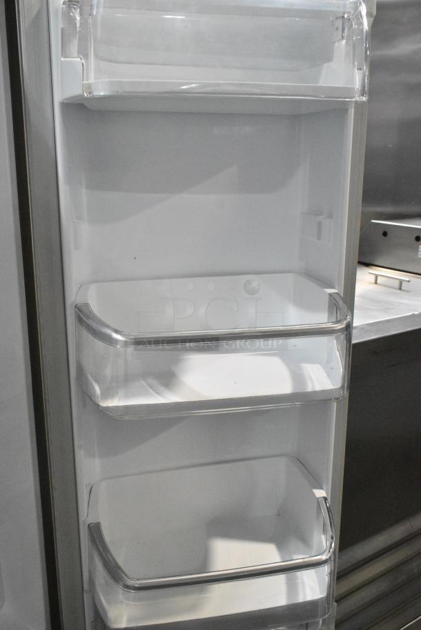 BRAND NEW SCRATCH AND DENT! LG Stainless Steel Cooler w/ Freezer and Water/Ice Dispenser. Tested and Powers On But Does Not Get Cold - Image 6 of 9